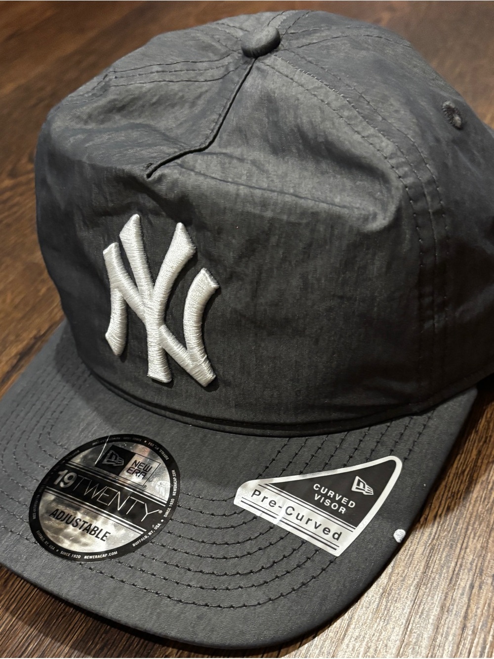 New Era Black New York Yankees Curved Visor Cap with White NY Logo